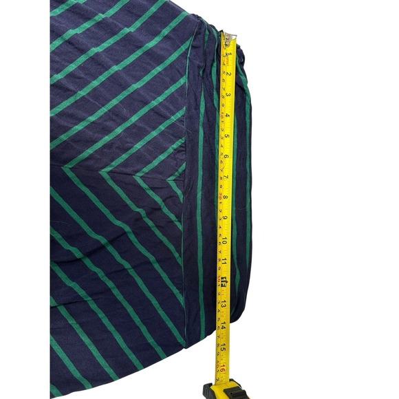 Merona Maxi Skirt Womens Sz L Stripe Navy Nautica Flowy Boho Hippie Fall Stretch - Picture 3 of 7